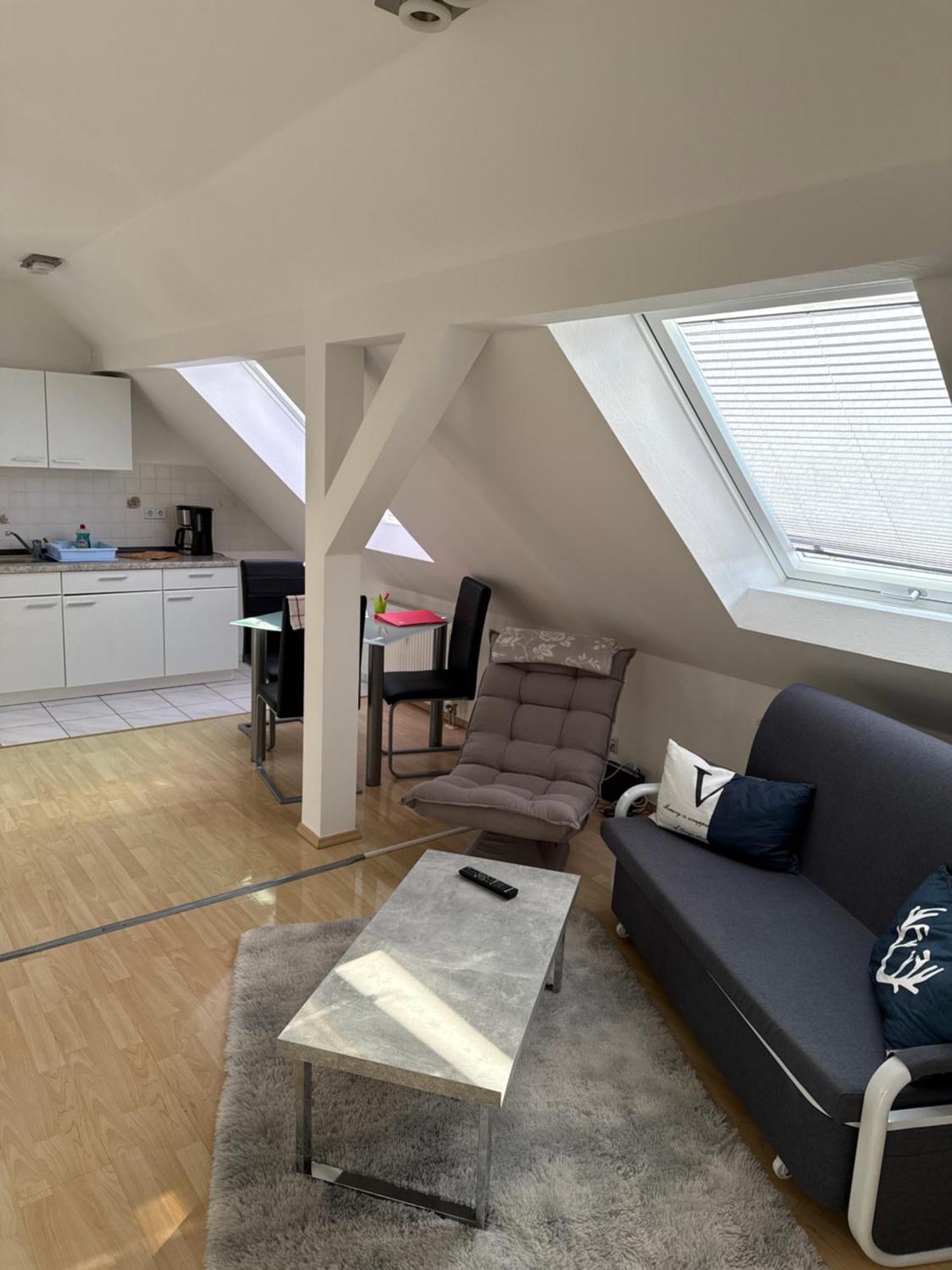 Kuschelige Dachgeschosswohnung Am Clarapark Leipzig Bagian luar foto