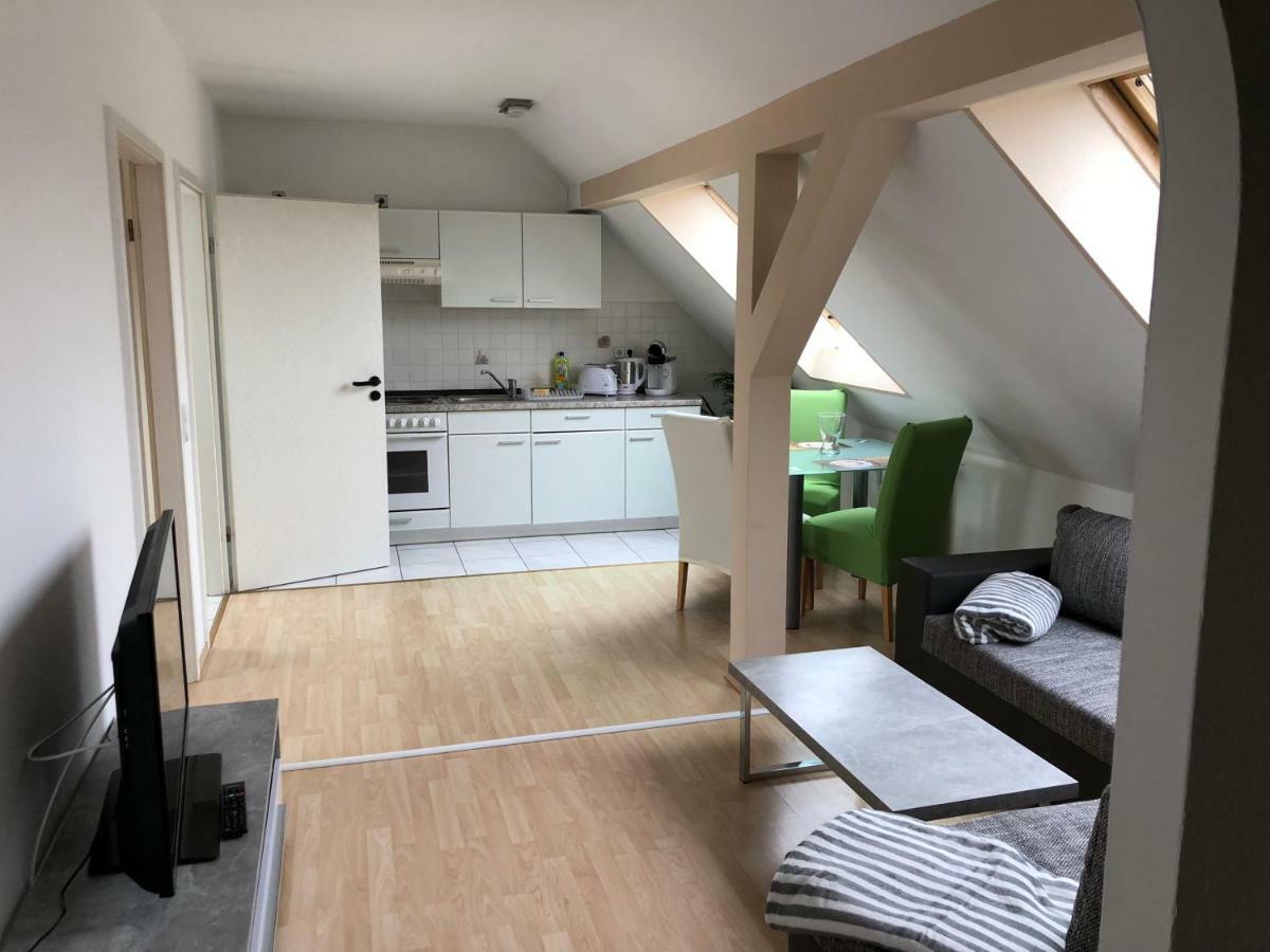 Kuschelige Dachgeschosswohnung Am Clarapark Leipzig Bagian luar foto